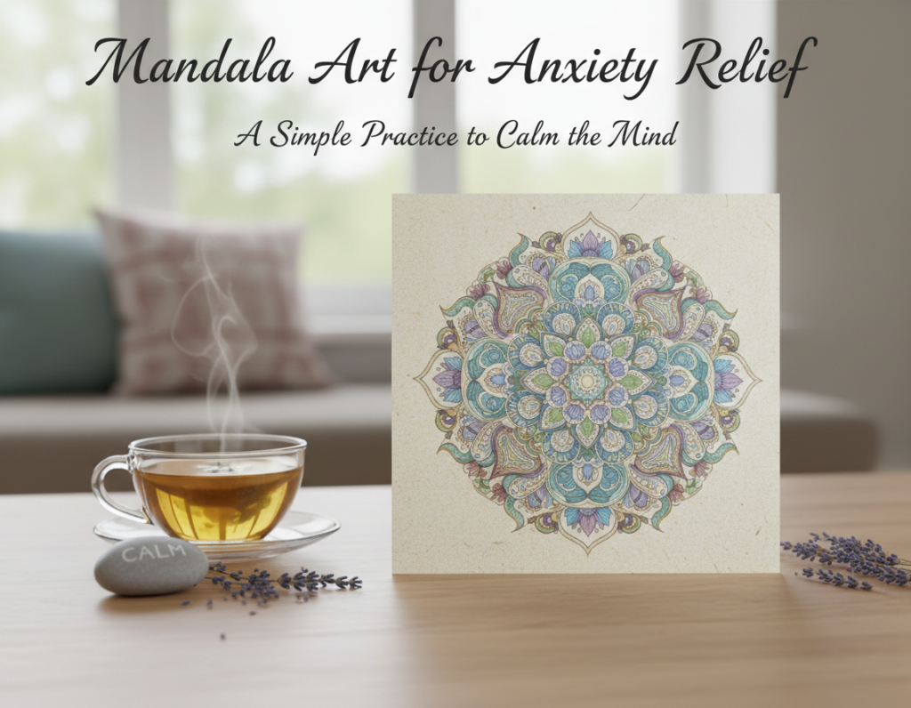 Mandala Art for Anxiety Relief. A Simple Practice to Calm the Mind